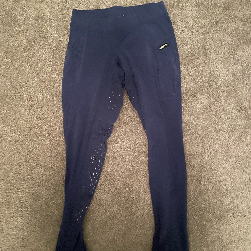 Blue Kerrit Riding Tights